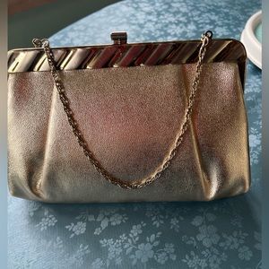 Vintage gold clutch